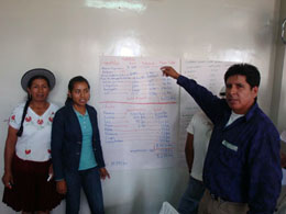 Foto: Beneficiarias/os del emprendimiento 